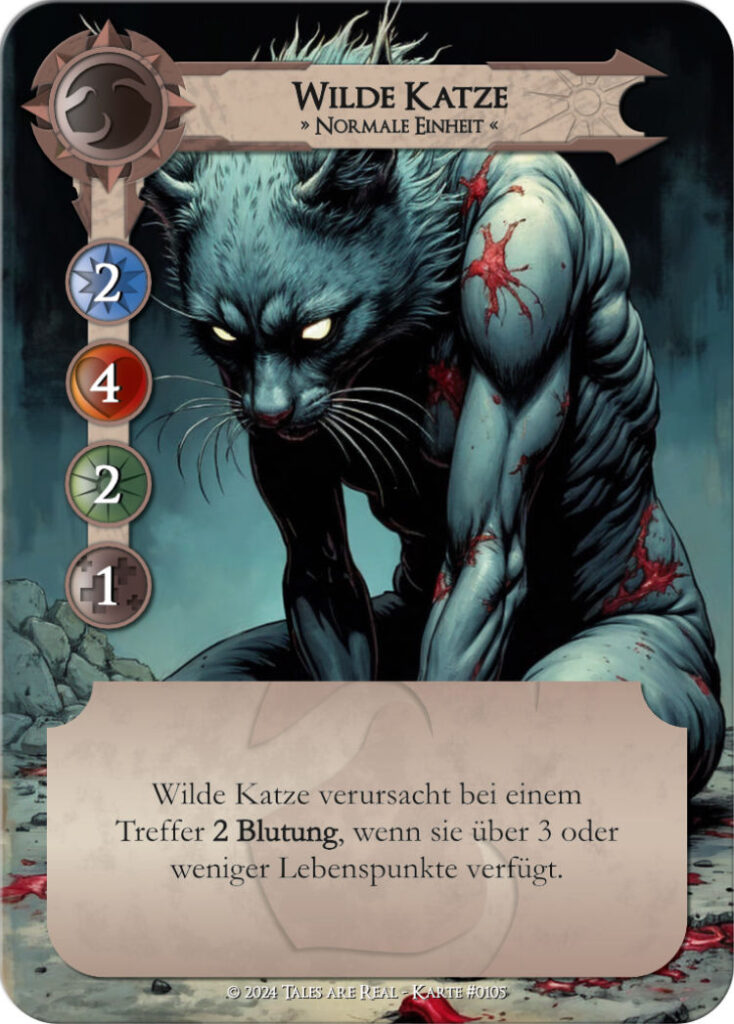 Karte Wilde Katze von Tales are Real