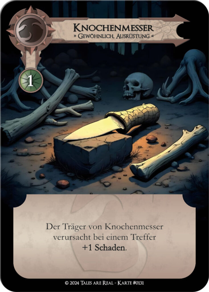 Karte Knochenmesser von Tales are Real