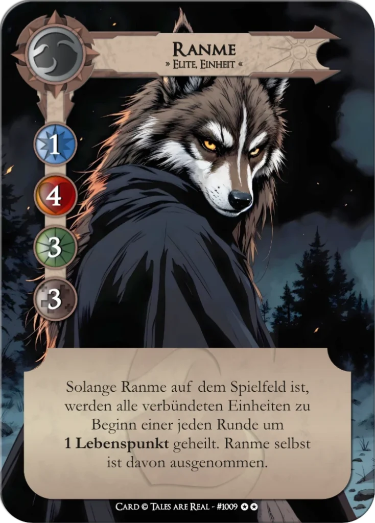 Spielkarte Ranme vom Volk der Animalis von Tales are Real