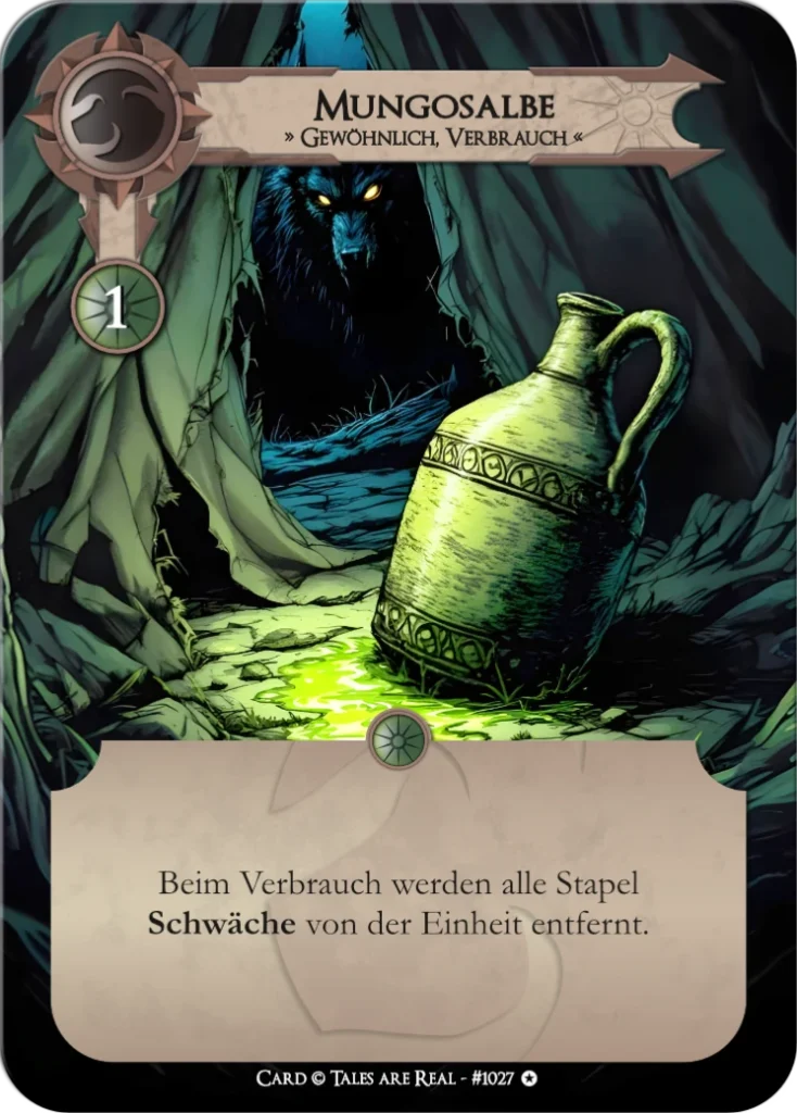 Spielkarte Mungosalbe vom Volk der Animalis von Tales are Real