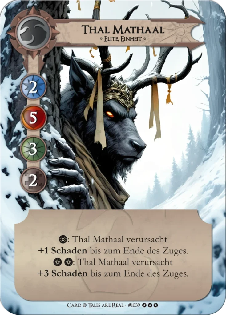 Spielkarte Thal Mathaal vom Volk der Animalis von Tales are Real