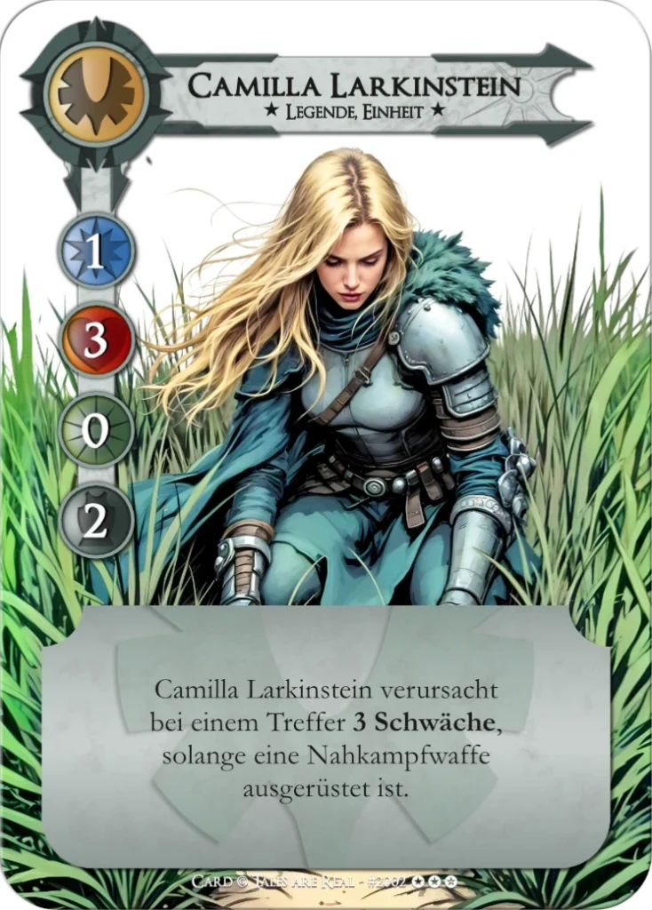 Spielkarte Camilla Larkinstein vom Volk der Menschen von Tales are Real
