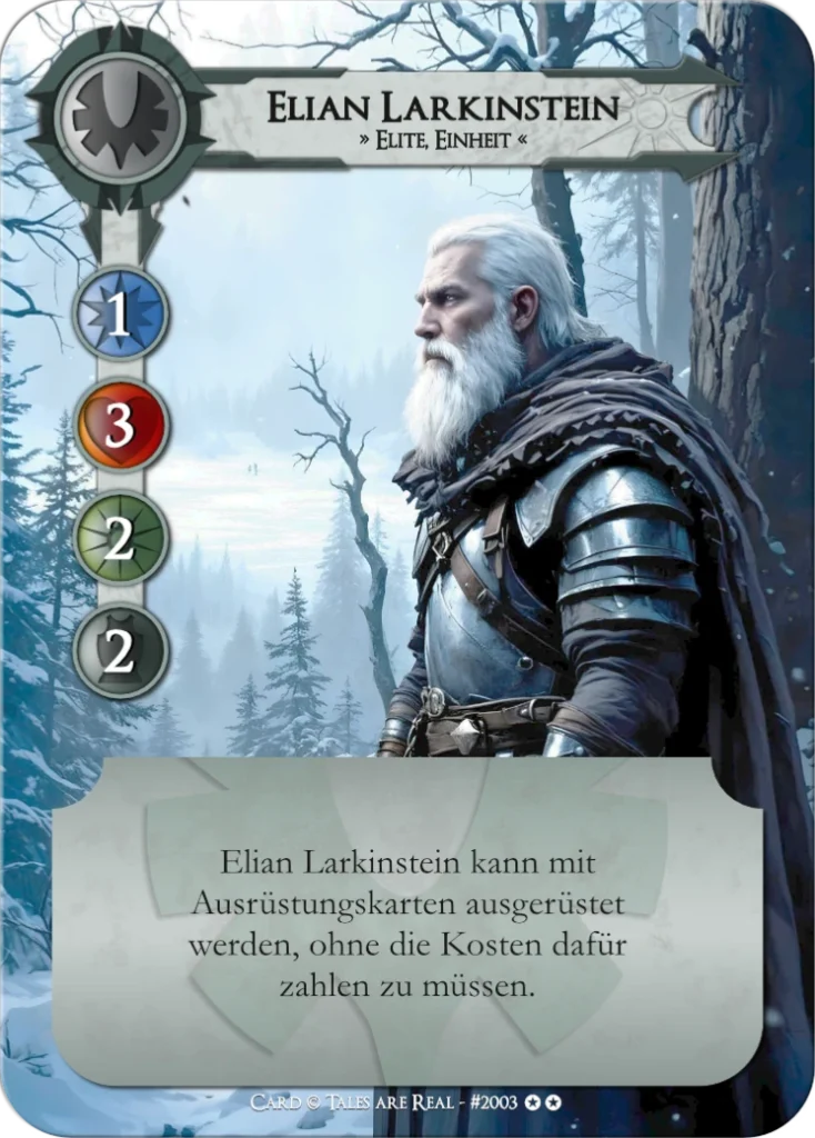 Spielkarte Elian Larkinstein vom Volk der Menschen von Tales are Real