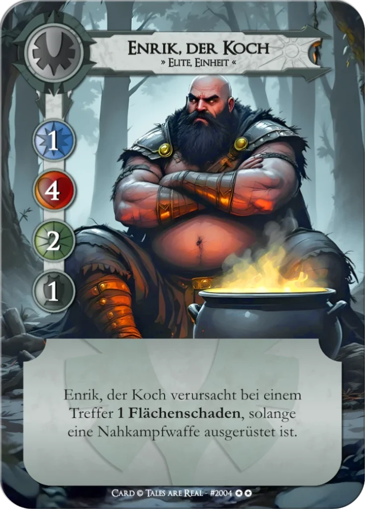 Spielkarte Enrik der Koch vom Volk der Menschen von Tales are Real