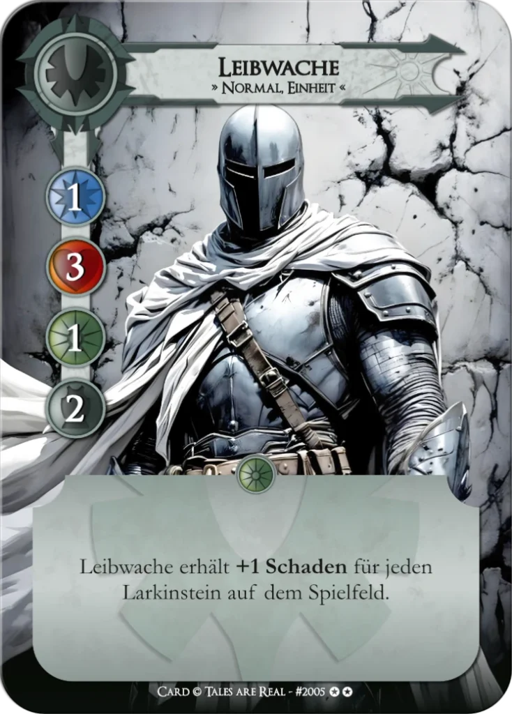 Spielkarte Leibwache vom Volk der Menschen von Tales are Real