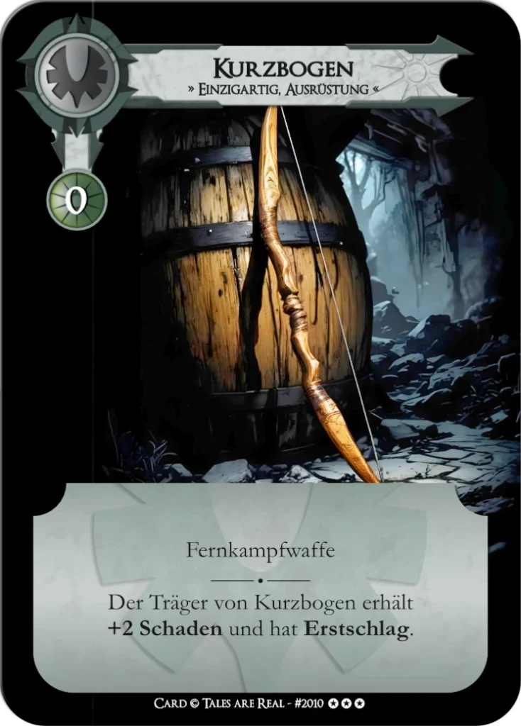 Spielkarte Kurzbogen vom Volk der Menschen von Tales are Real