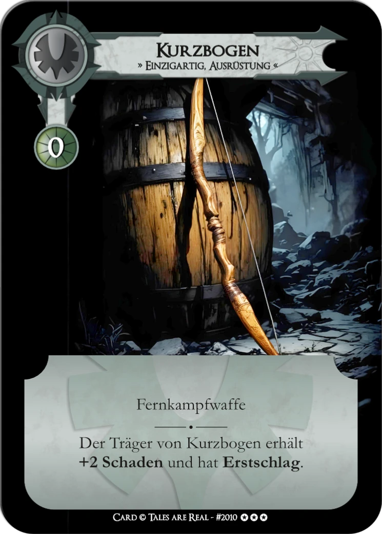 Spielkarte Kurzbogen vom Volk der Menschen von Tales are Real