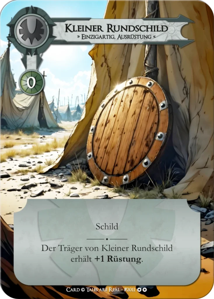 Spielkarte Kleiner Rundschild vom Volk der Menschen von Tales are Real