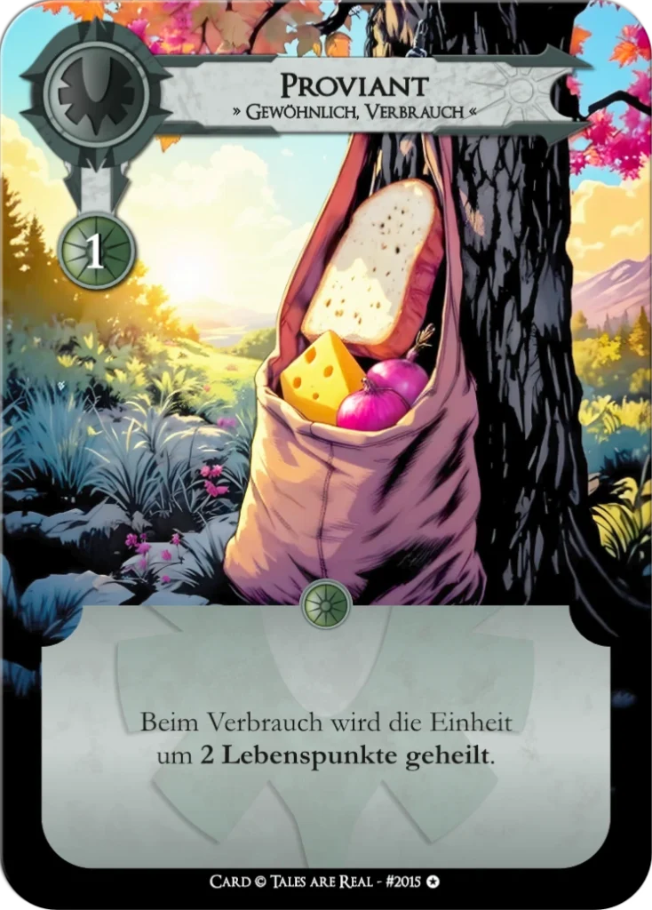 Spielkarte Proviant vom Volk der Menschen von Tales are Real