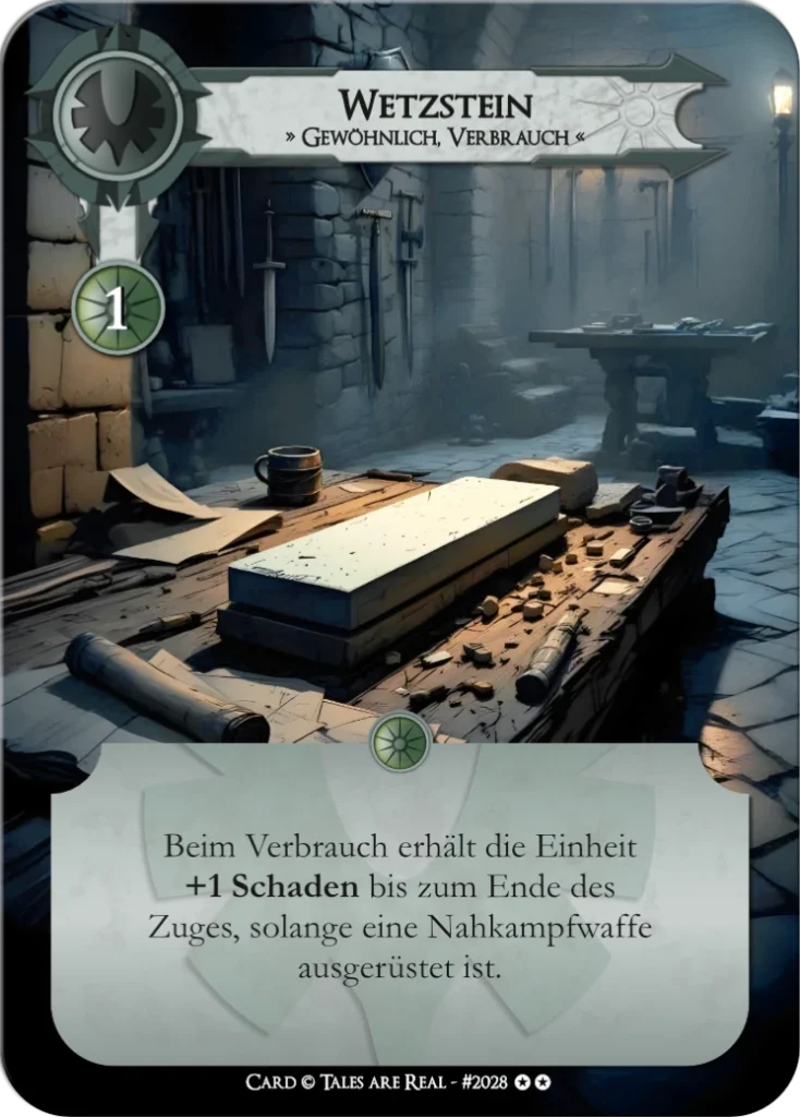 Spielkarte Wetzstein vom Volk der Menschen von Tales are Real